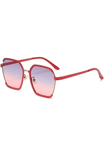 ANVALI Lunettes de Soleil Tendance, Nuances ultralégères, Lunettes de Soleil rétro métal Style coréen Lunettes de Soleil Lune