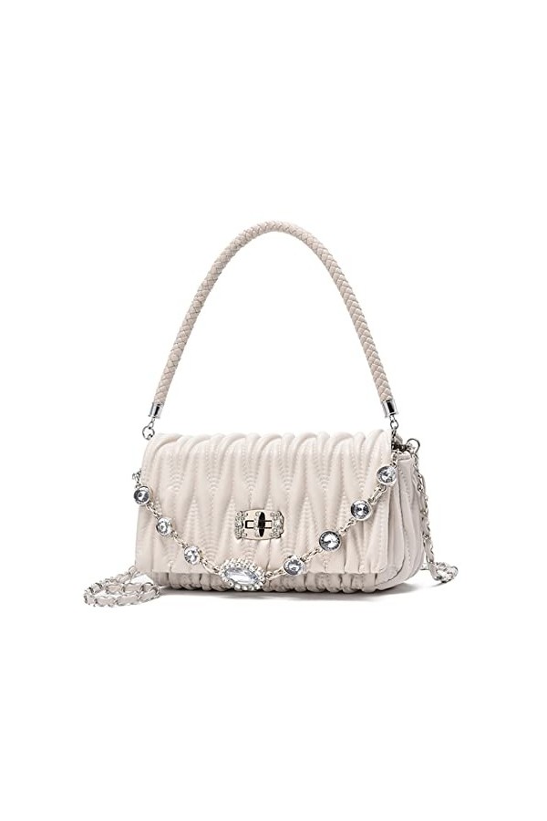 FANDARE Mode Femmes Sac à Main Sac sous Les Bras Étanche Sacs Portés Épaule Sac à Bandouliere PU Cuir Sac Fourre Sacoche Sac 