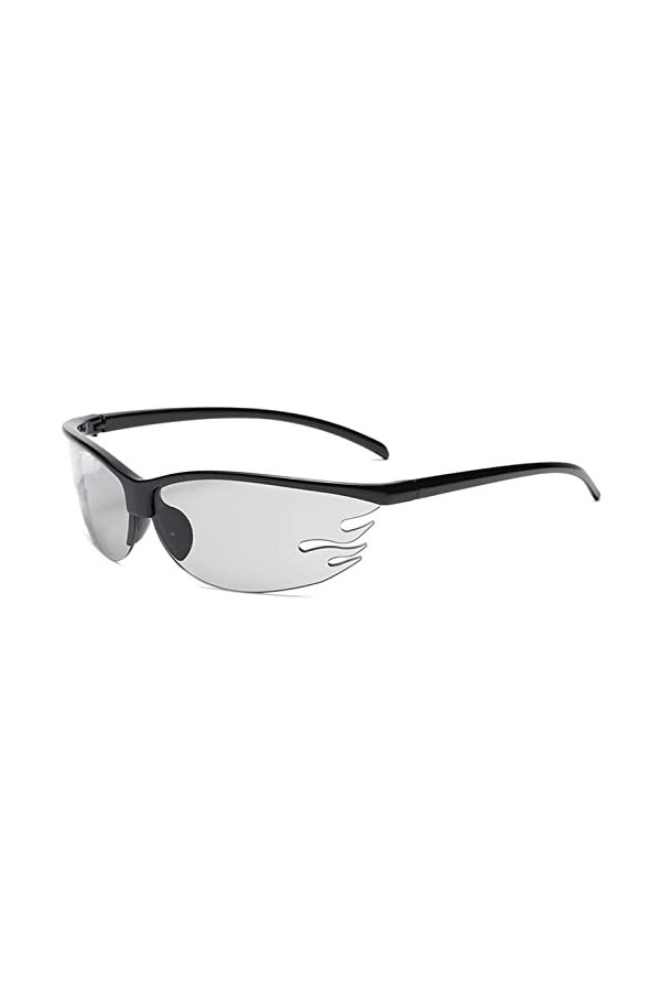 EDDHA Lunettes de soleil de sport pour cyclisme - Lunettes de soleil pour femme - Transparentes - Couleur bonbon