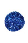 ILUFAM Béret à paillettes scintillantes pour femme - Bonnet pour soirée dansante - Bleu roi