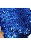 ILUFAM Béret à paillettes scintillantes pour femme - Bonnet pour soirée dansante - Bleu roi