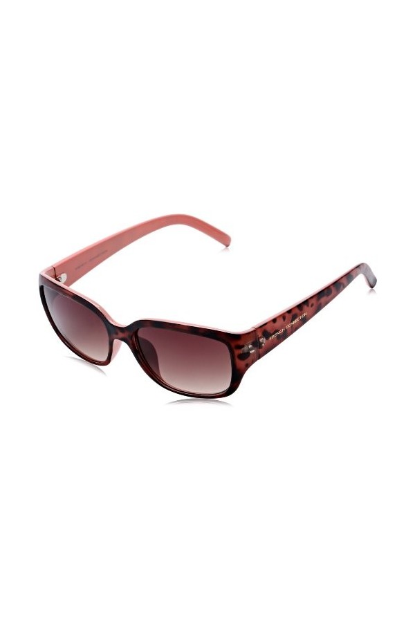 French Connection Ladies - Lunettes de Soleil Femme SMALL PLASTIC - Marron Tortoise - Taille unique