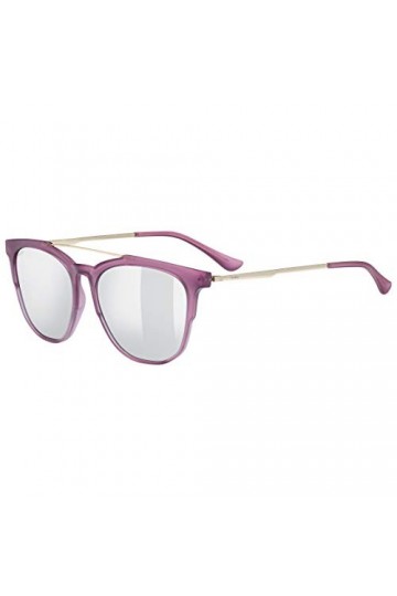 uvex Lgl 46 - Lunettes de Soleil pour Hommes et Femmes - Effet Miroir - Catégorie de Filtre 3 - Rose Matt/Silver - One Size