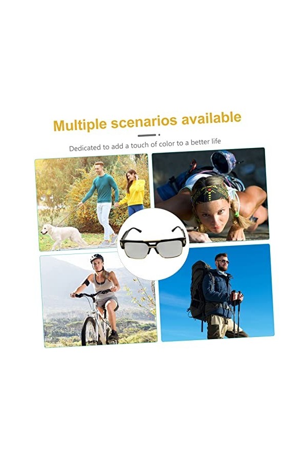 Holibanna 5Pcs Lunettes De Soleil Pour Hommes Lunettes De Pêche Lunettes De Soleil Carrées Vintage Lunettes De Soleil De Mode