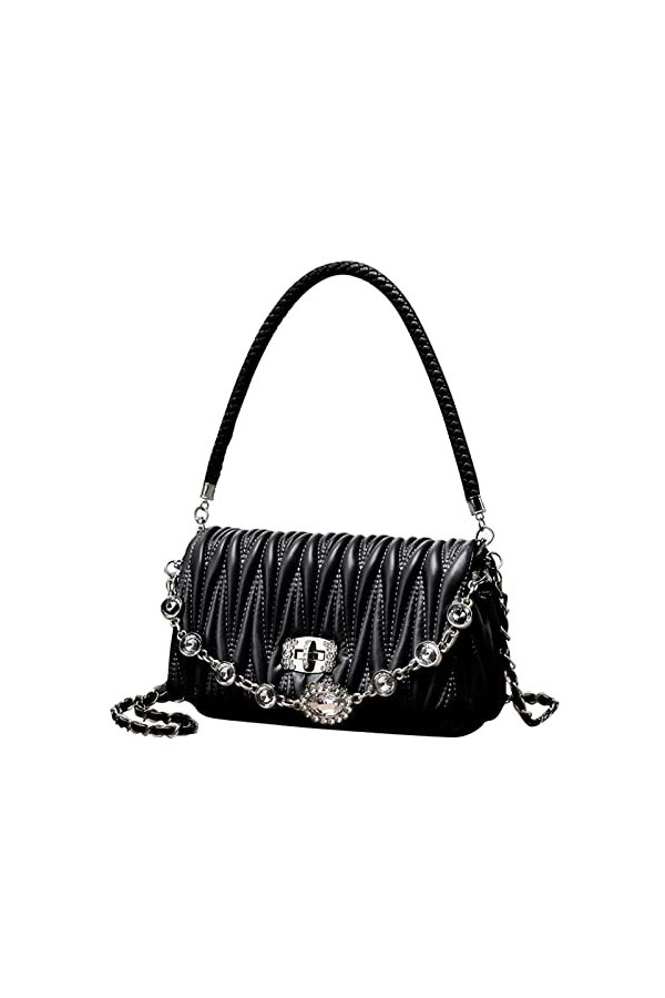 FANDARE Mode Femmes Sac à Main Sac sous Les Bras Étanche Sacs Portés Épaule Sac à Bandouliere PU Cuir Sac Fourre Sacoche Sac 