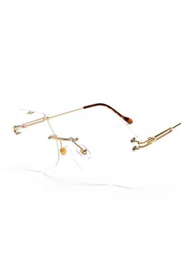 Lunettes De Soleil,Lunettes De Soleil En Cristal Sans Monture Femmes Lunettes De Soleil À Gradient De Personnalité À La Mode 