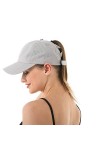 Adicloz Queue de Cheval Casquette Femme Ete, Casquette Baseball Réglable averc Maille Respirante, Casquette Femme pour Runnin