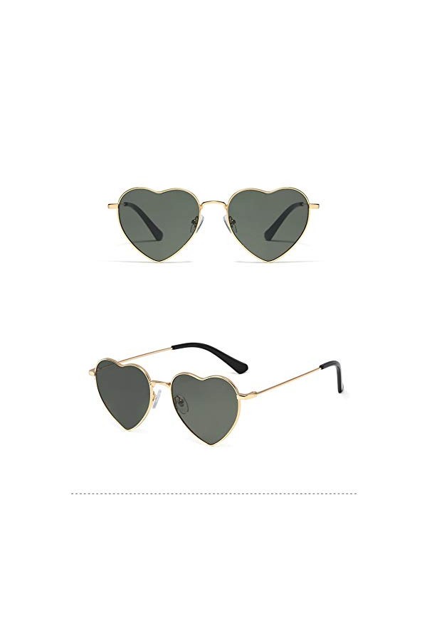 Fasion Sunglasses des Lunettes de Soleil Vintage Coeur Lunettes De Soleil Femmes Concepteur Bonbons Couleur Dégradé Lune