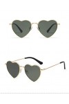 Fasion Sunglasses des Lunettes de Soleil Vintage Coeur Lunettes De Soleil Femmes Concepteur Bonbons Couleur Dégradé Lune
