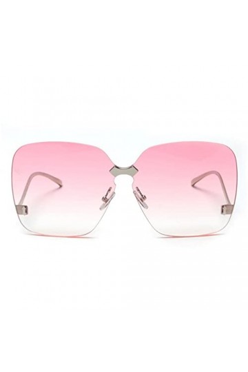 HPIRME Lunettes de soleil femme surdimensionnées sans monture lunettes féminines verres dégradés lunettes de soleil femmes, 1