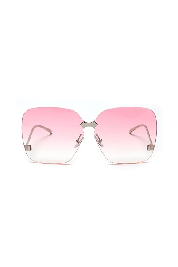 HPIRME Lunettes de soleil femme surdimensionnées sans monture lunettes féminines verres dégradés lunettes de soleil femmes, 1