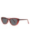 SmartBuy Collection Merijean/S SS-CP138B Lunettes de soleil à bord complet pour femme Motif œil de chat Transparent Rouge, Tr