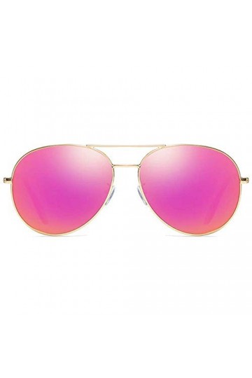 Lunettes De Soleil Lunettes De Soleil Lunettes De Soleil Classiques En Métal Cadre Doré Violet/Rose/Violet Rose Lentille Homm