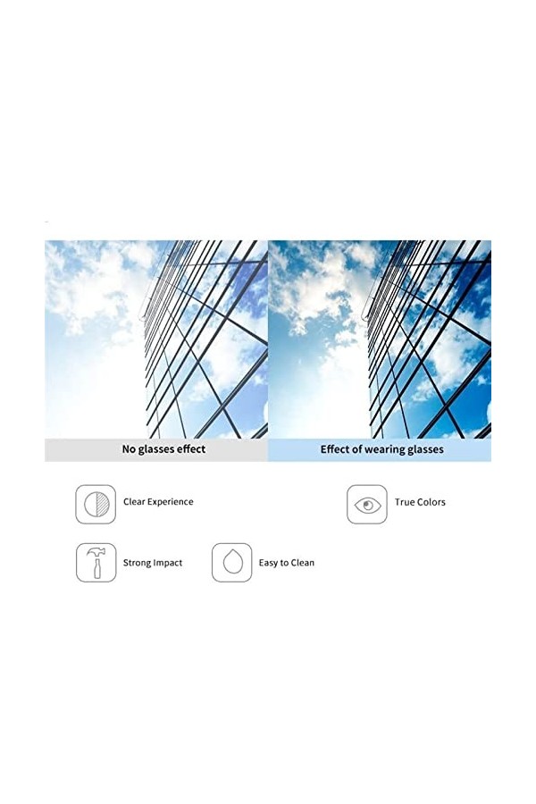 ANVALI Lunettes de Soleil Tendance, Nuances ultralégères, Lunettes de Soleil carrées Lunettes de Soleil Hommes/Femmes Golf Cy