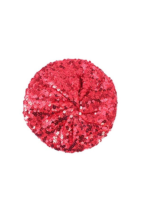 Tendycoco Béret à paillettes pour femme - Noir -