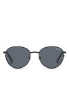Quay Australia CRAZY LOVE Womens Sunglasses Classic Round - Black/Smoke