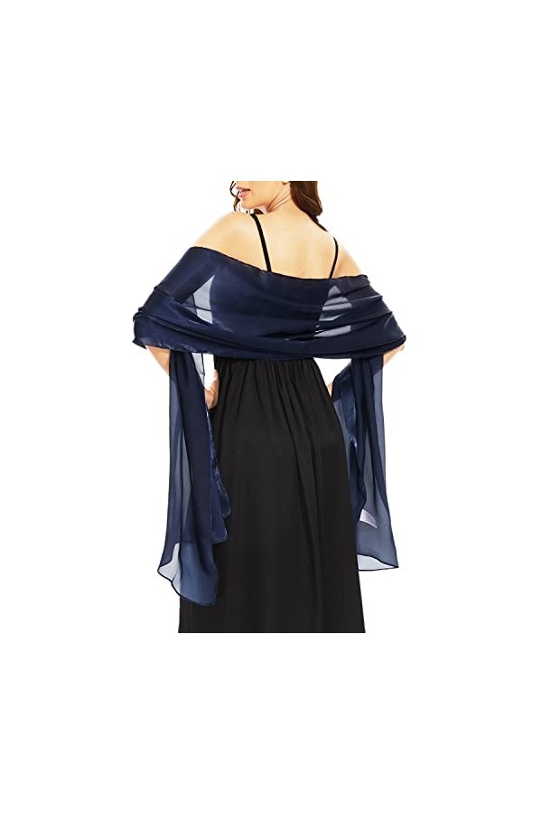 Étole en Satin Châle de Mariée Elégante Wrap Foulard Écharpe en Satin Mariage Cocktail Soirée Cérémonies Fêtes pour Cadeau Fê