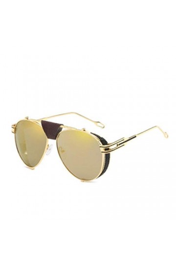 ZYIZEE Lunettes de Soleil Femmes rétro HD Lunettes de Soleil Cadre épais Lunettes de Soleil Homme Femme UV400 Oculos De Sol-E