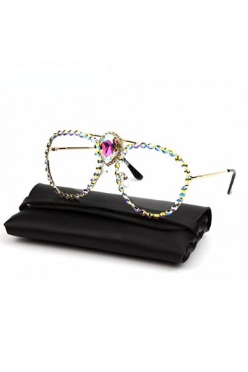 PAIHUIART Lunettes De Soleil Femme Lunettes De Soleil Homme Polarisées Lunettes À Lentilles Transparentes Surdimensionnées Ho