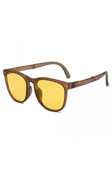 HIHELO Lunettes de soleil pliantes pour femme - Lunettes de soleil portables - Protection UV - Lunettes de soleil polarisées 