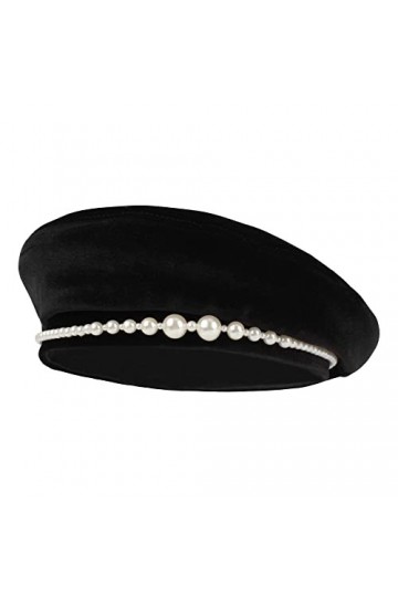 MEGAUK Bonnet français pour femme - Bonnet en laine - Bonnet de peintre - Chapeau de princesse - Casquette béret - Casquette 