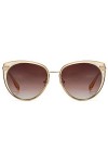 DUCO Subke DC1222 Lunettes de soleil polarisées pour femme - Marron -