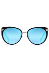DUCO Subke DC1222 Lunettes de soleil polarisées pour femme - Marron -
