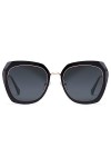 DUCO Subke DC1225 Lunettes de soleil polarisées pour femme - Noir -