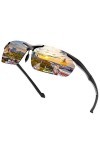 YIMI Lunettes de soleil polarisées de sport pour homme et femme pour cyclisme, conduite, pêche, golf, protection UV400, lunet