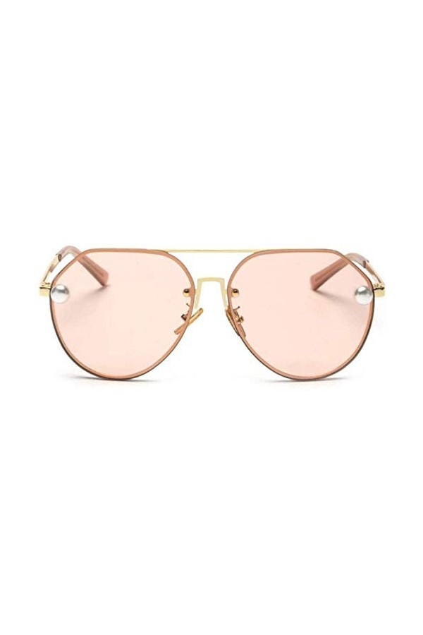 NIUASH Lunettes de Soleil polarisées Femmes Mode Vintage Lunettes De Soleil en Métal Gradient Lunettes De Soleil Femme Pilote