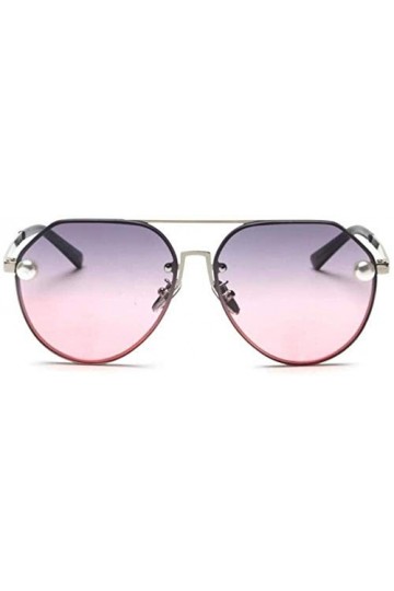 NIUASH Lunettes de Soleil polarisées Femmes Mode Vintage Lunettes De Soleil en Métal Gradient Lunettes De Soleil Femme Pilote