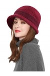 Comilaka Femme Bonnet Tricot Français Béret Visière Casquette Chapeau Hiver