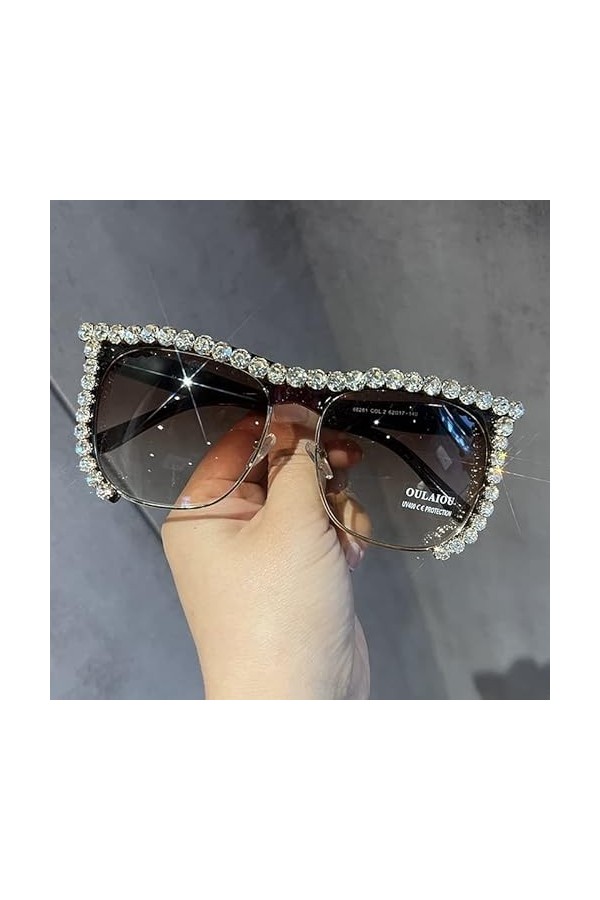 PAIHUIART Lunettes De Soleil Femme Lunettes De Soleil Homme Polarisées Lunettes De Soleil Vintage Femmes Personnalité Demi-Ca