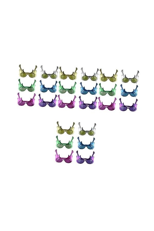 GALPADA 24 Pièces Lunettes Guitare Lunettes Amusantes Pour La Fête Accessoires États-unis Accessoires Photo Verres De Fête Dé