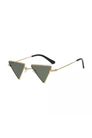 Métal Cat Eye Frame Noir Triangle Lunettes de Soleil Femmes Hommes Lunettes de Soleil Steampunk Lunettes, 6, Taille Unique