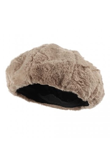 MEGAUK Béret français pour femme - Bonnet en laine - Bonnet de peintre - Chapeau de princesse - Béret - Casquette pour automn