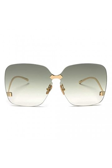 HPIRME Lunettes de soleil femme surdimensionnées sans monture lunettes féminines verres dégradés lunettes de soleil femmes, 5