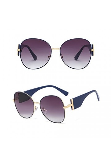 Lady Vintage Lunettes de Soleil Rondes Femmes Rétro Miroir Lunettes de Soleil Lady Shade Lunettes de Soleil UV400,E,Taille Un