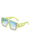 SUYGGCK Lunettes de Soleil Polarisées Lunettes De Soleil De Diamant pour Femmes-C4