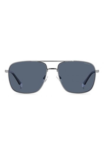 Polaroid PLD 4128/s/x Sunglasses, 6LB/C3 Ruthenium, 60 Unisex
