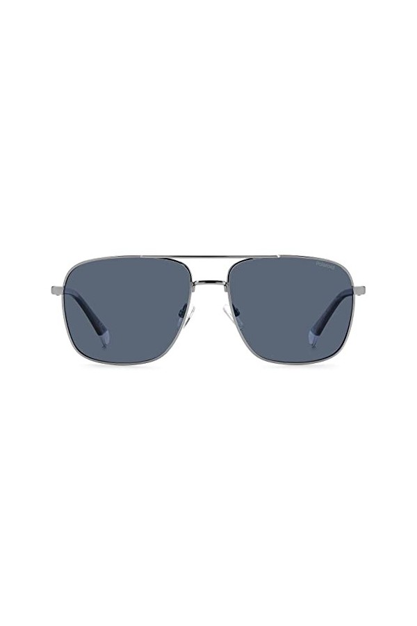 Polaroid PLD 4128/s/x Sunglasses, 6LB/C3 Ruthenium, 60 Unisex