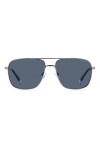 Polaroid PLD 4128/s/x Sunglasses, 6LB/C3 Ruthenium, 60 Unisex