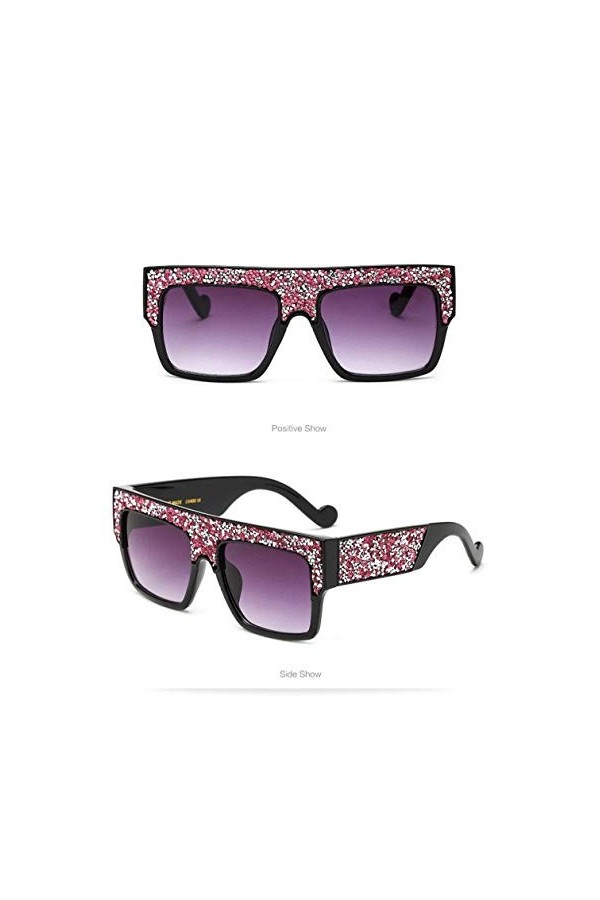 NIUASH Lunettes de Soleil polarisées Lunettes de Soleil surdimensionnées Dames carrées Femmes Lunettes de Soleil rétro Grande