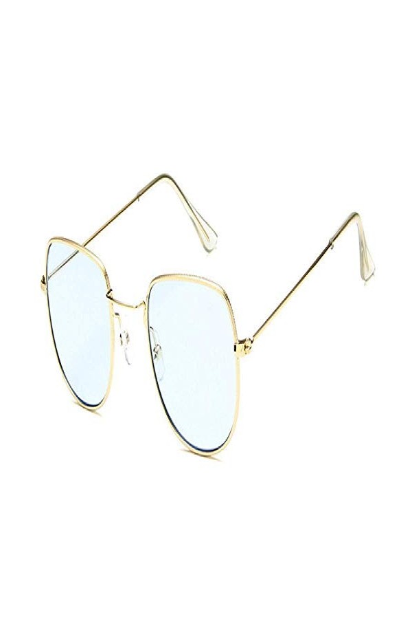 XINGYU Lunettes de Soleil de Couleur Bonbon à la Mode Femmes Lunettes de Soleil hexagonales irrégulières Lentille Transparent
