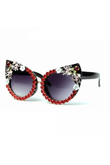 Mode Lunettes De Soleil Femmes Lunettes De Soleil De Marque De Luxe Strass Cat Eyes Lunettes De Soleil Vintage Shades pour Fe