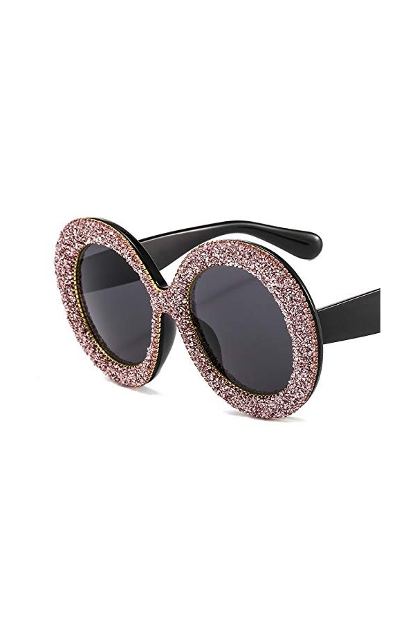 PAIHUIART Lunettes De Soleil Femme Lunettes De Soleil Homme Polarisées Vintage Surdimensionné Lunettes De Soleil Rondes Femme