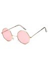 XINGYU Octagon Lunettes de Soleil pour Femmes Rond Miroir rétro Ovale Petites Lunettes de Soleil Jaune Bleu Femmes Rose