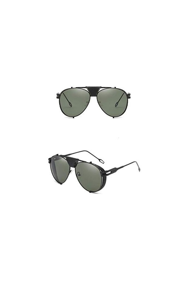 NIUASH Lunettes de Soleil polarisées Femmes rétro HD Lunettes de Soleil Cadre épais Lunettes de Soleil Homme Femme UV400 Ocul