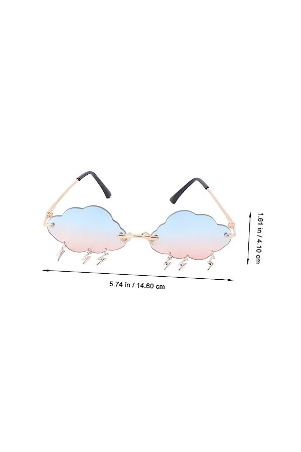 Abaodam 6 Paires Lunettes De Soleil Nuage Lunettes De Soleil De Fête Pour Enfants Lunettes De Soleil Noires, Cadeaux De Fête