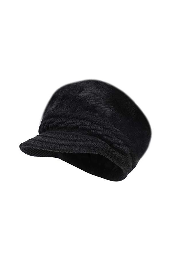 SIQITECH Bonnet dhiver en peluche chaud,Léger,Doux,Tricot,Mode,Classique,Élégant,Protection contre le froid,Coupe-vent,Pour 
